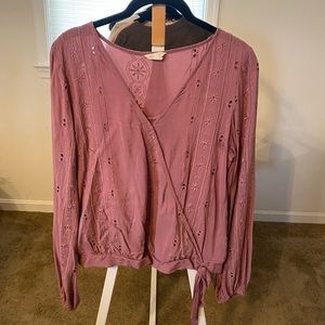 Aeropostale Lilac Boho Top